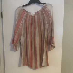 New Directions Multicolor Striped Blouse